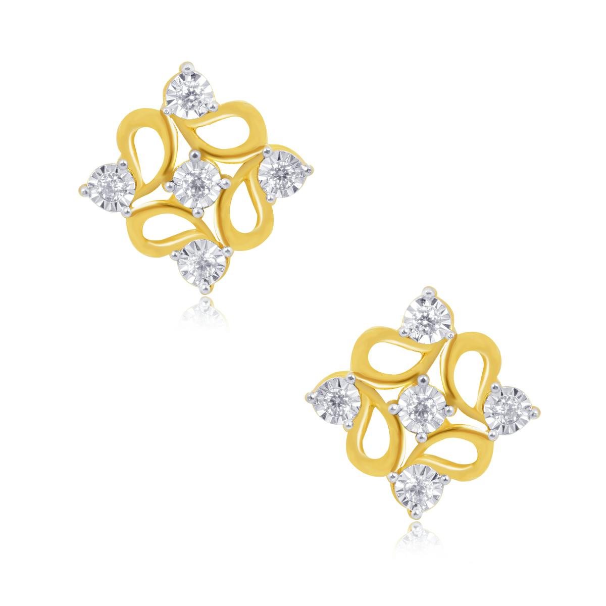Shell Whisper Diamond Earrings