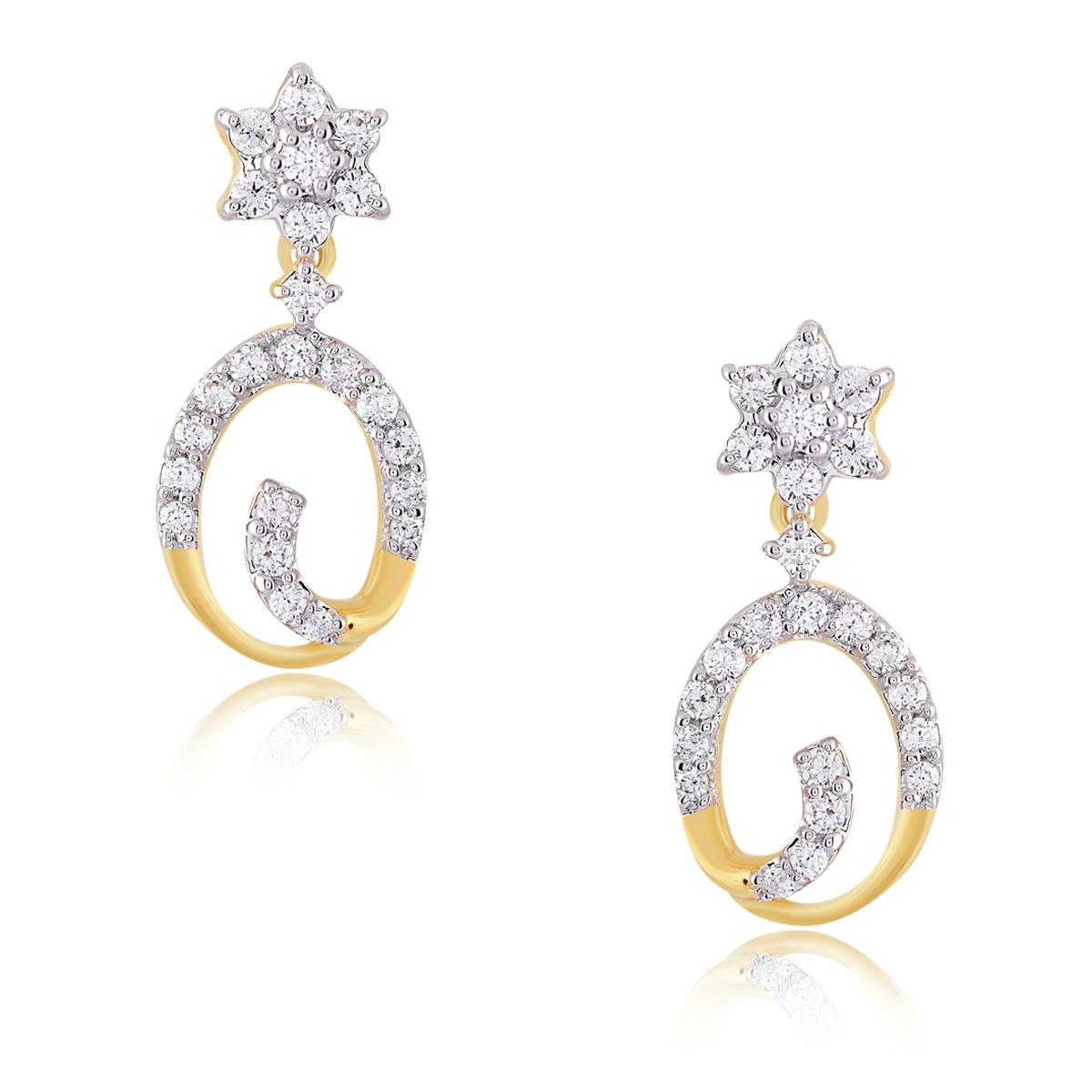 Nita diamond casual earrings