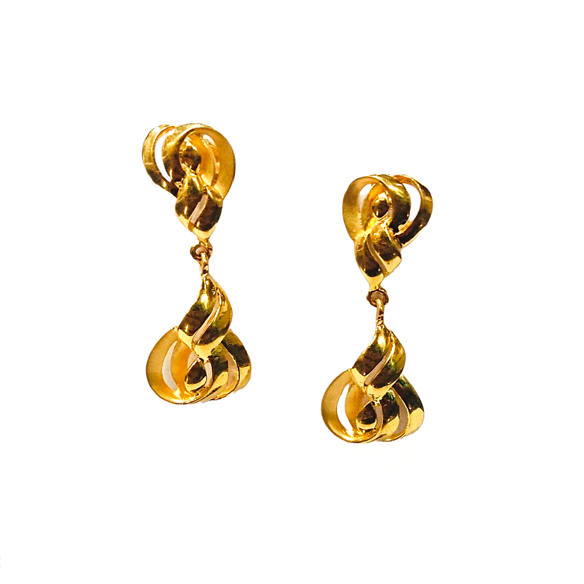 Glittering Grace gold earrings